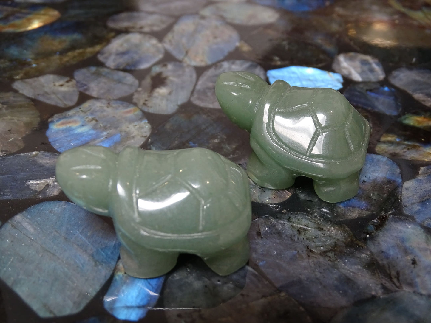 Animaux Aventurine Verte Tortue - Pierres - Colibri Minéraux et Bien-être