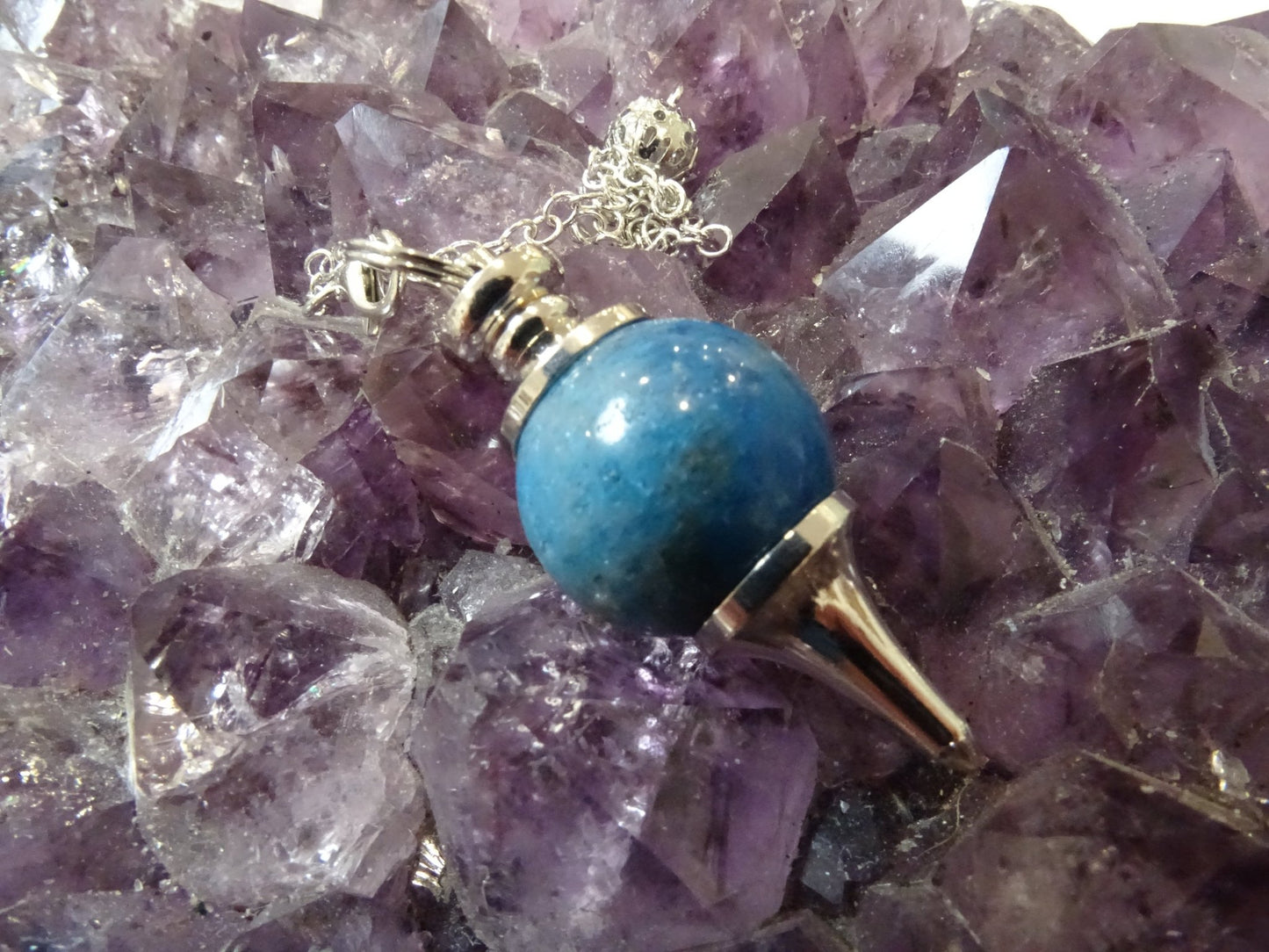 Pendule Apatite Bleue Séphoroton - Pierres - Colibri Minéraux et Bien-être