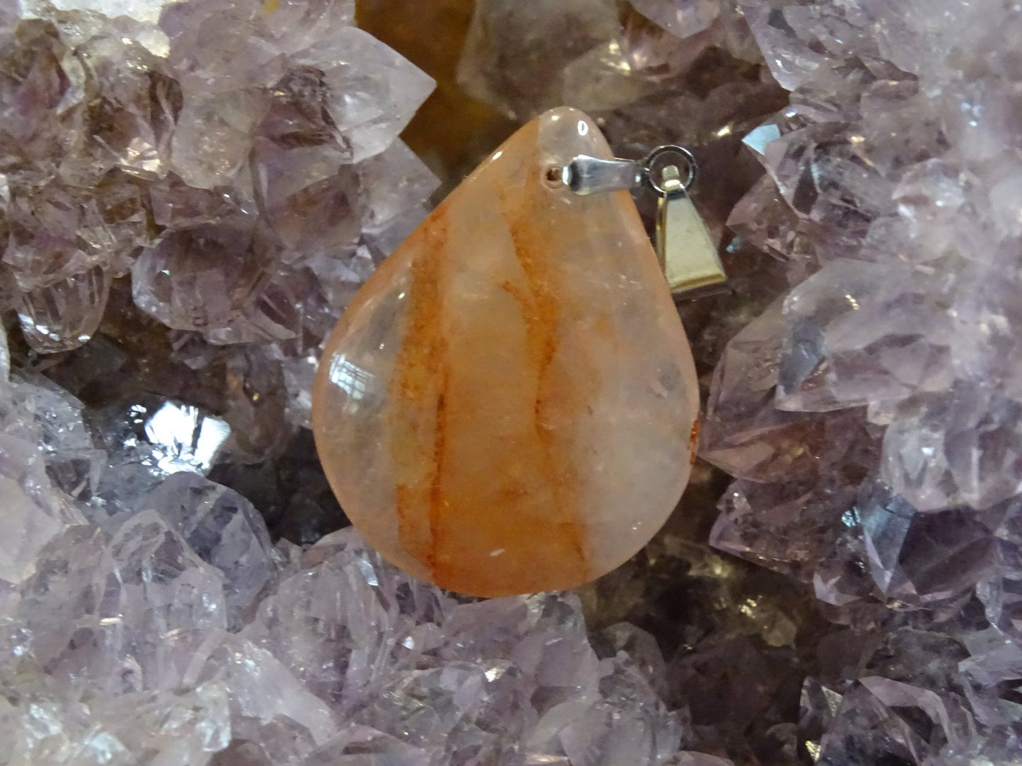 Quartz Hématoïde - Pendentifs - Colibri Minéraux et Bien-être