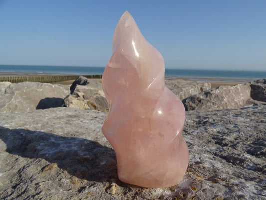 Quartz Rose Flamme - Cristaux - Colibri Minéraux et Bien-être