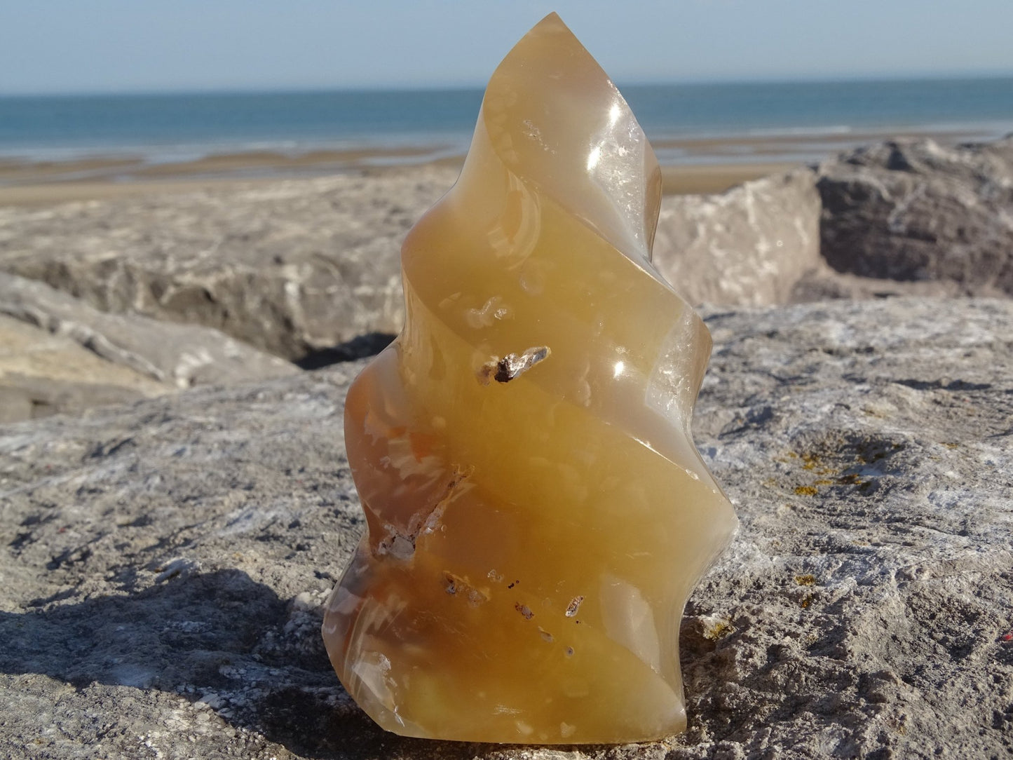 Agate Sakura Flamme - Pierres - Colibri Minéraux et Bien-être