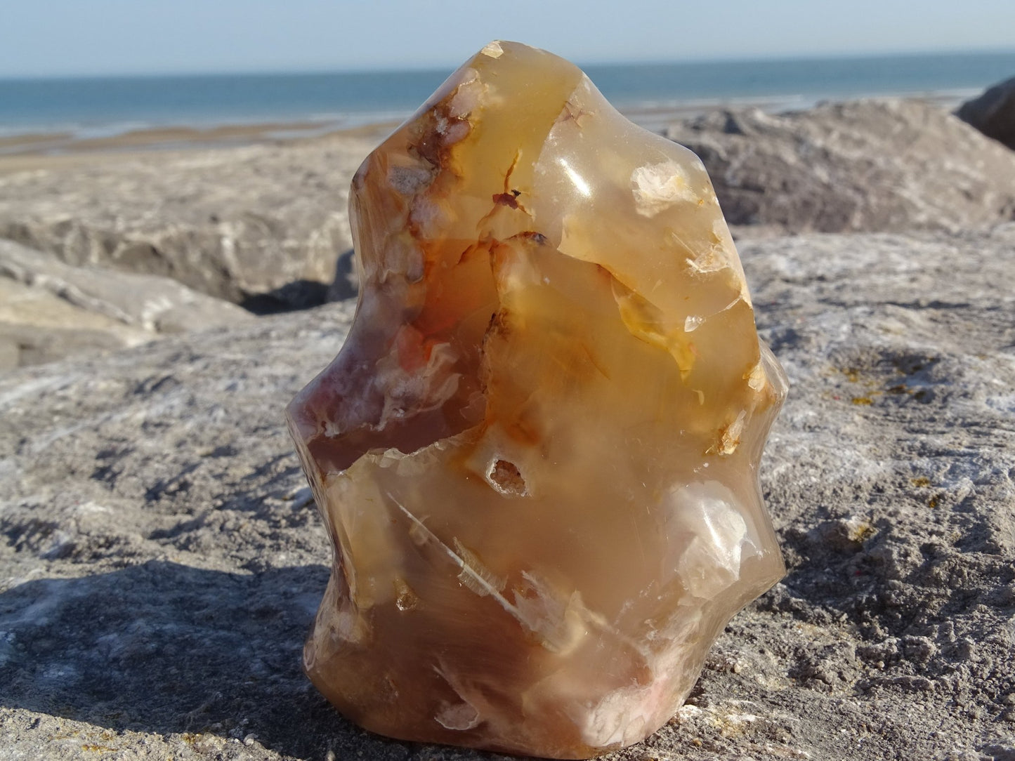 Agate Sakura Flamme - Pierres - Colibri Minéraux et Bien-être