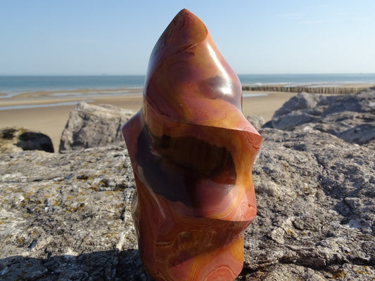 Jaspe Polychrome Flamme - Pierres - Colibri Minéraux et Bien-être