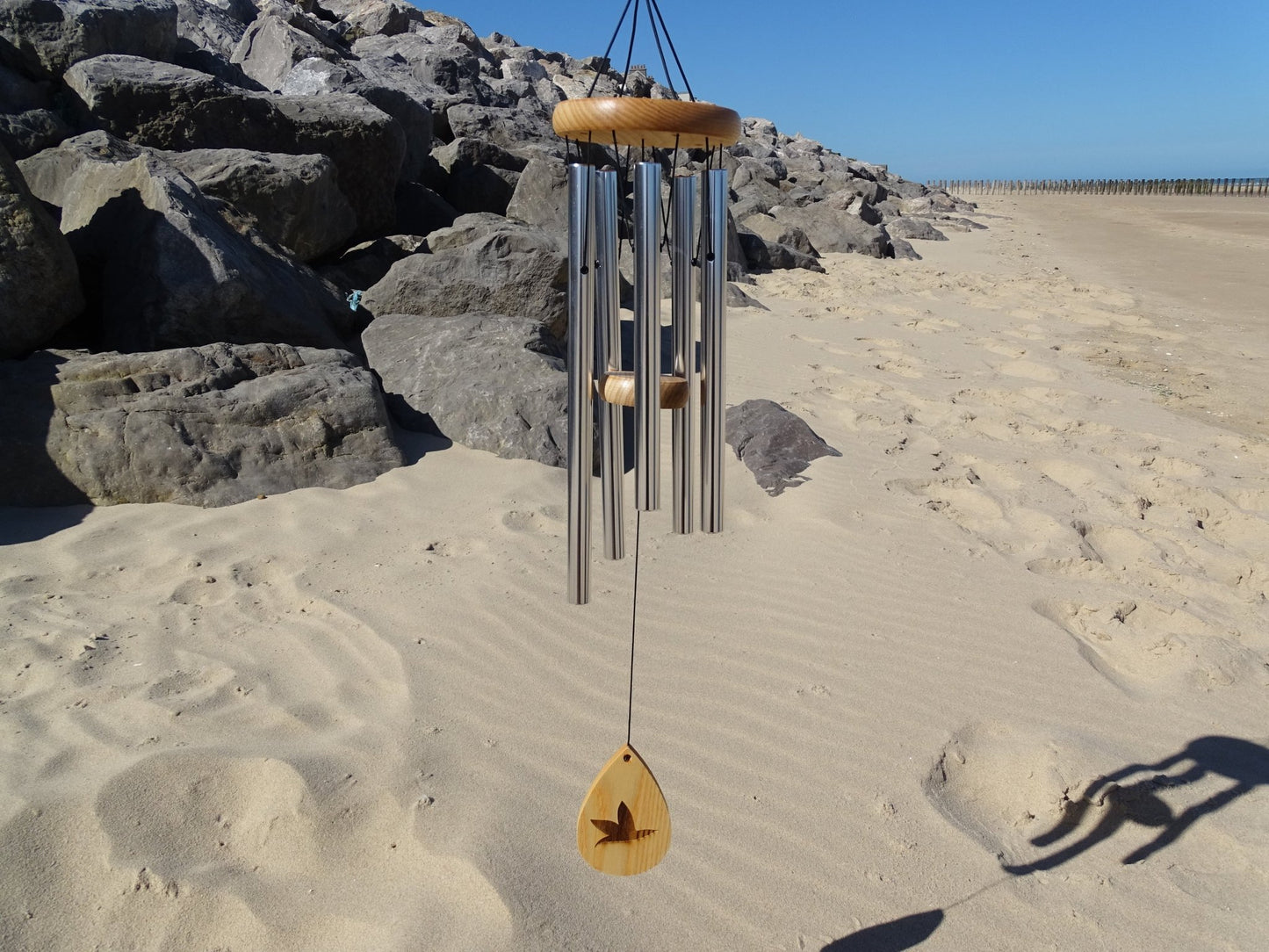 Carillon d'intérieur en frêne avec oiseau - Carillon - Colibri Minéraux et Bien-être