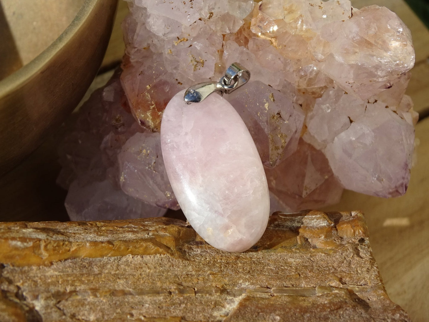 Pendentif Morganite - Pendentifs - Colibri Minéraux et Bien-être