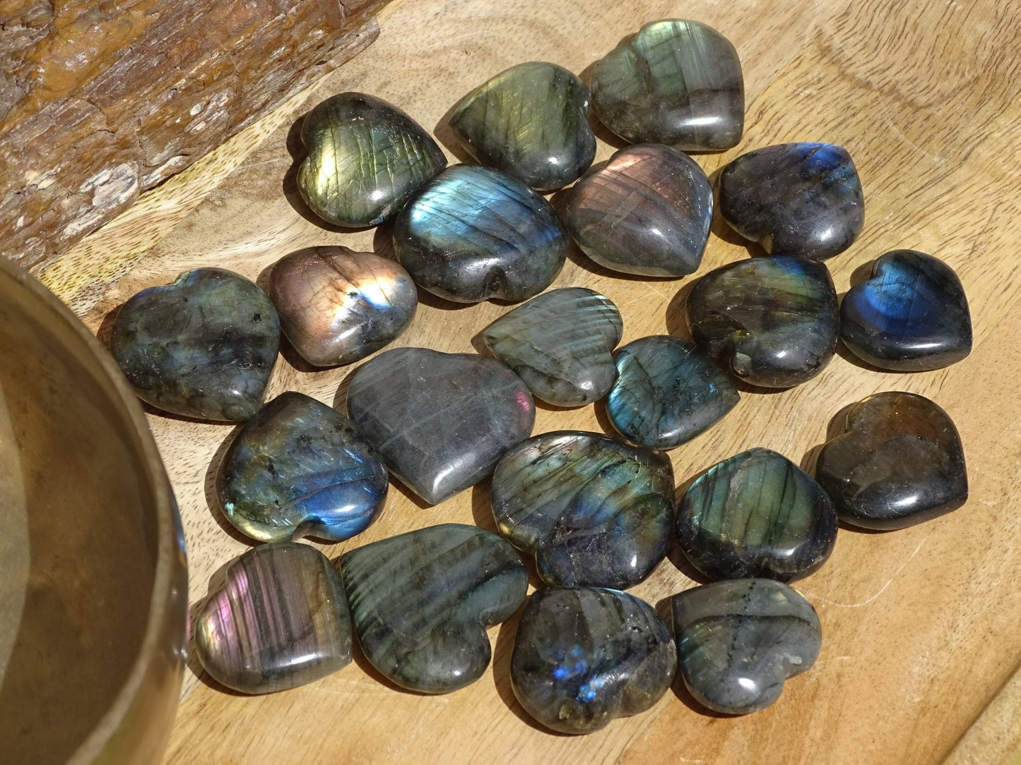 Labradorite Coeur - Pierres - Colibri Minéraux et Bien-être