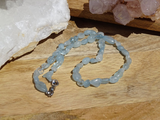 Collier Aigue Marine - Collier - Colibri Minéraux et Bien-être