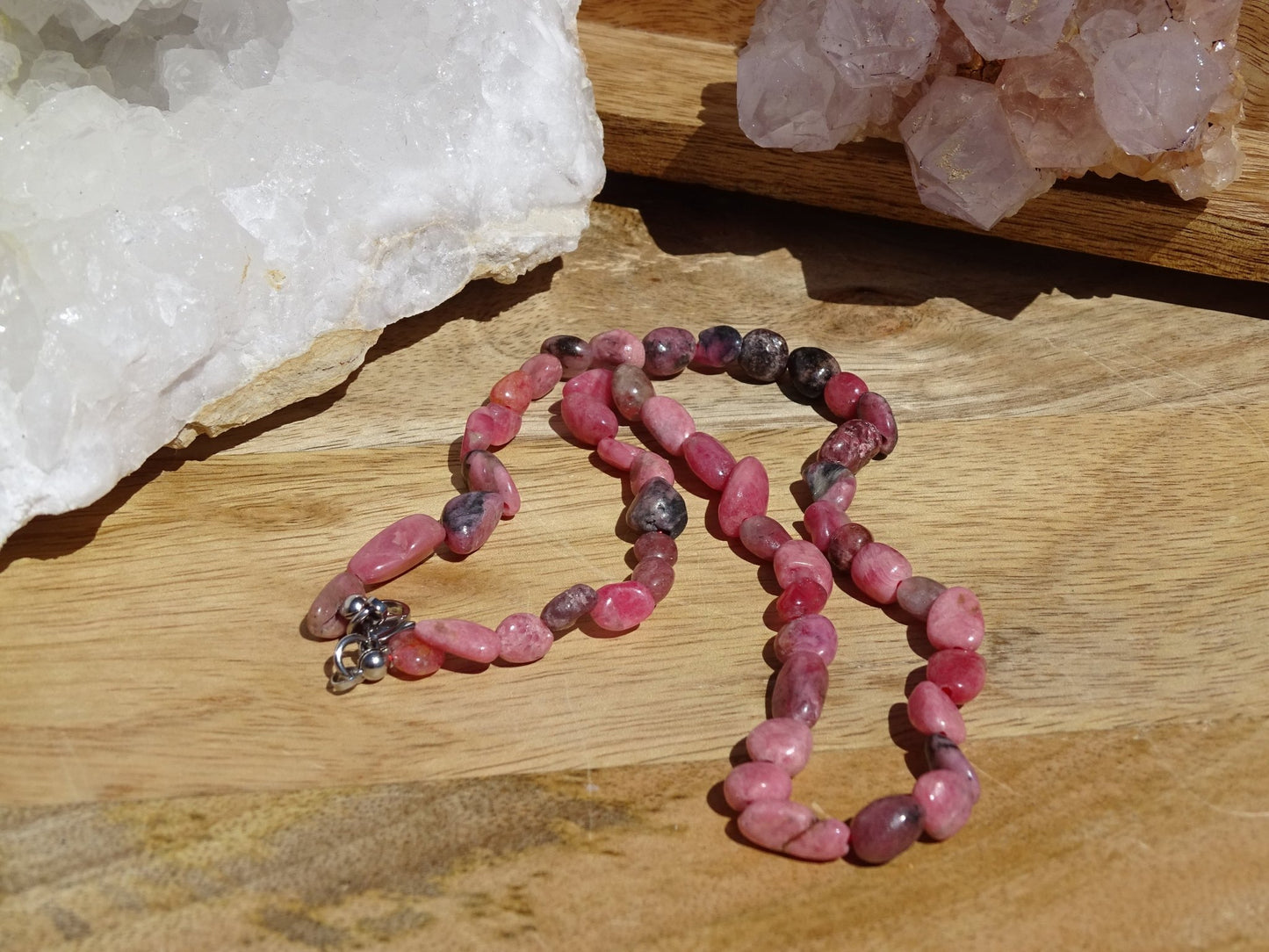 Collier Rhodonite - Collier - Colibri Minéraux et Bien-être