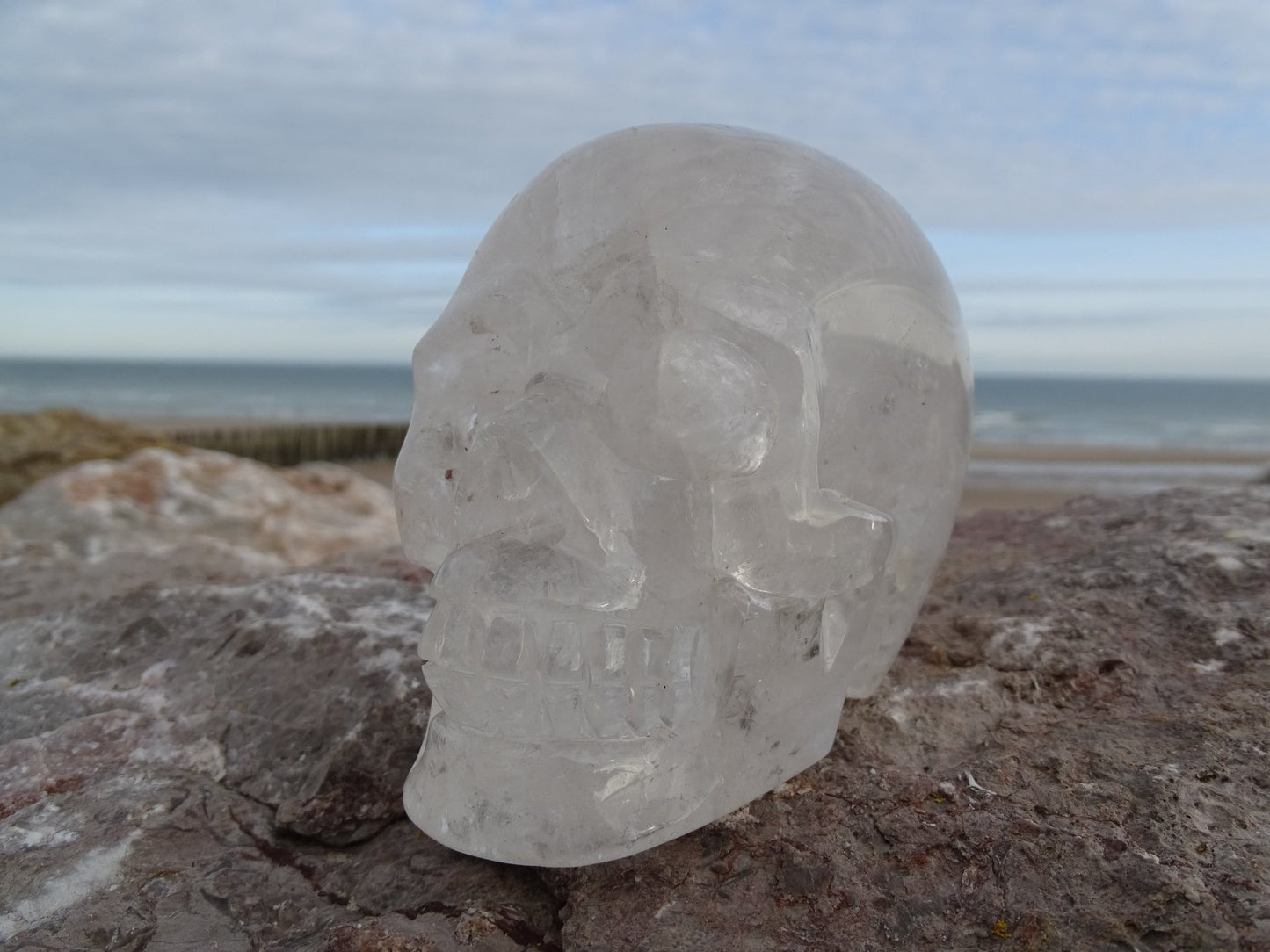 Crâne en Quartz Cristal de Roche