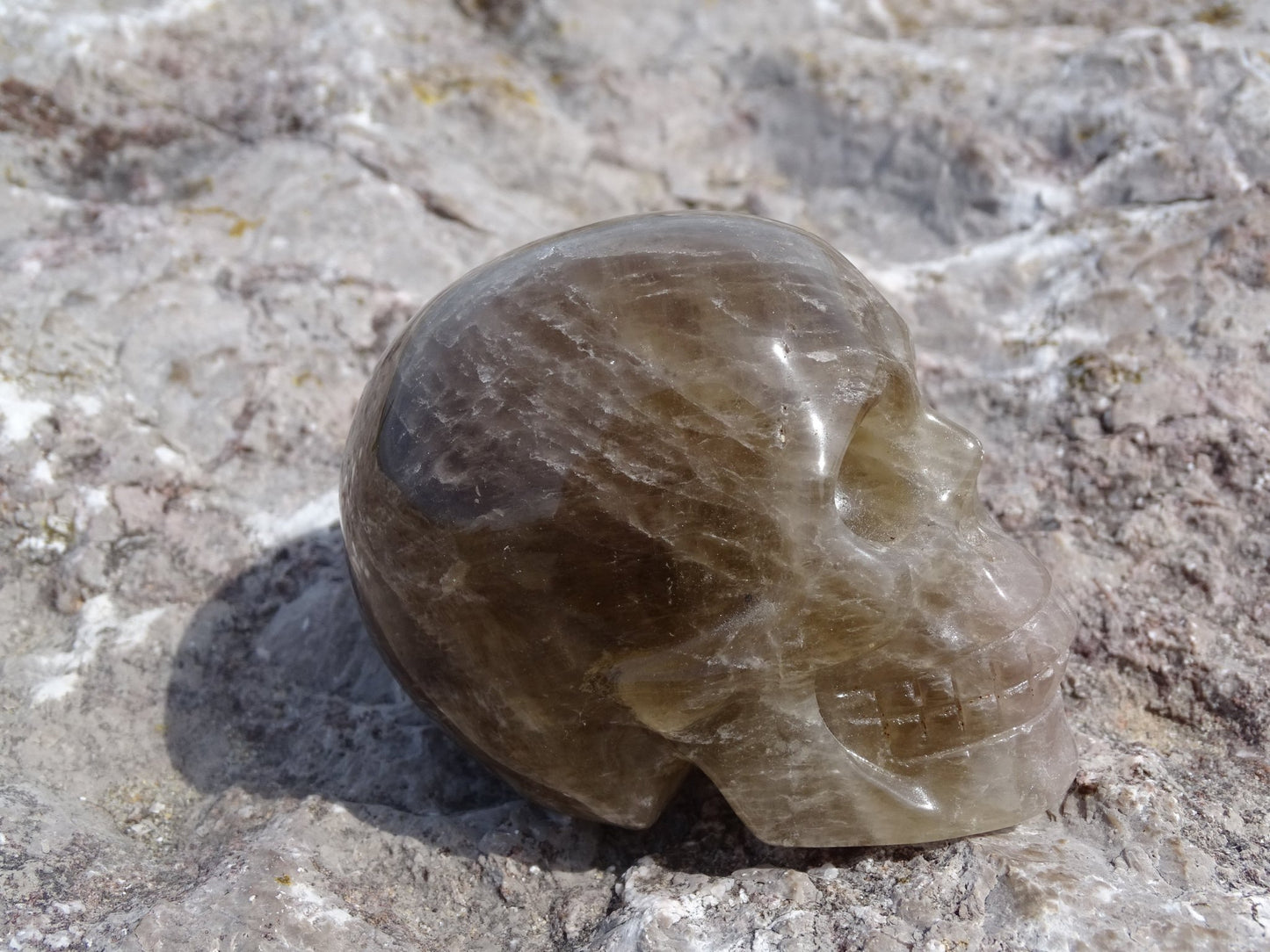 Crâne en Quartz Hématoïde