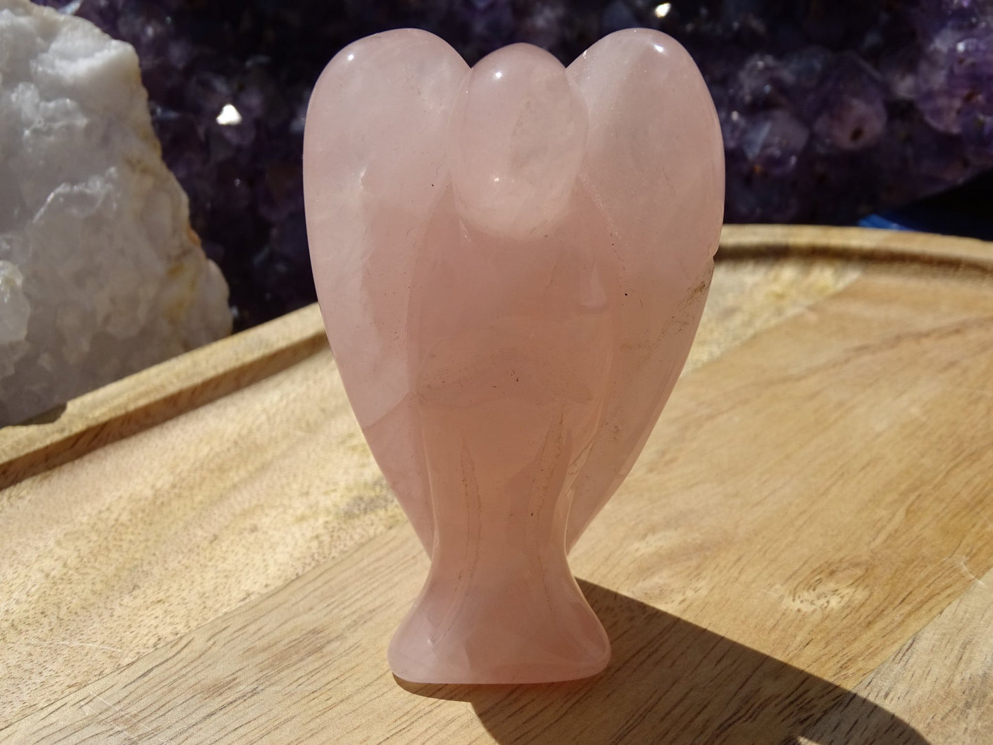 Quartz Rose Ange - Cristaux - Colibri Minéraux et Bien-être