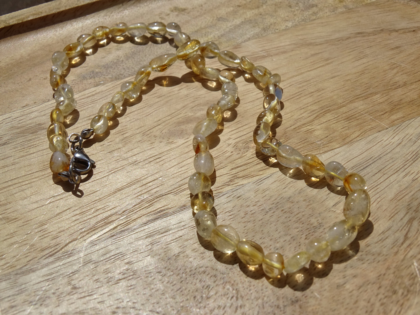 Collier Citrine (citrine chauffée)