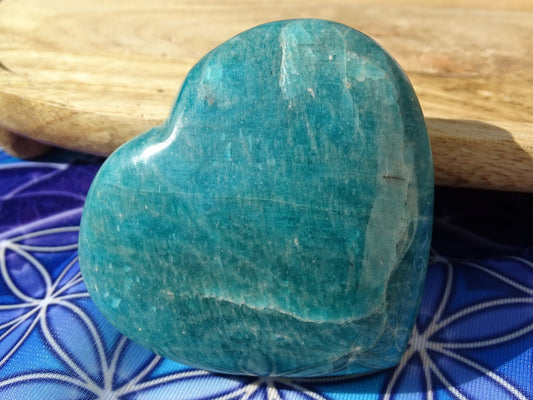 Amazonite Coeur - Pierres - Colibri Minéraux et Bien-être