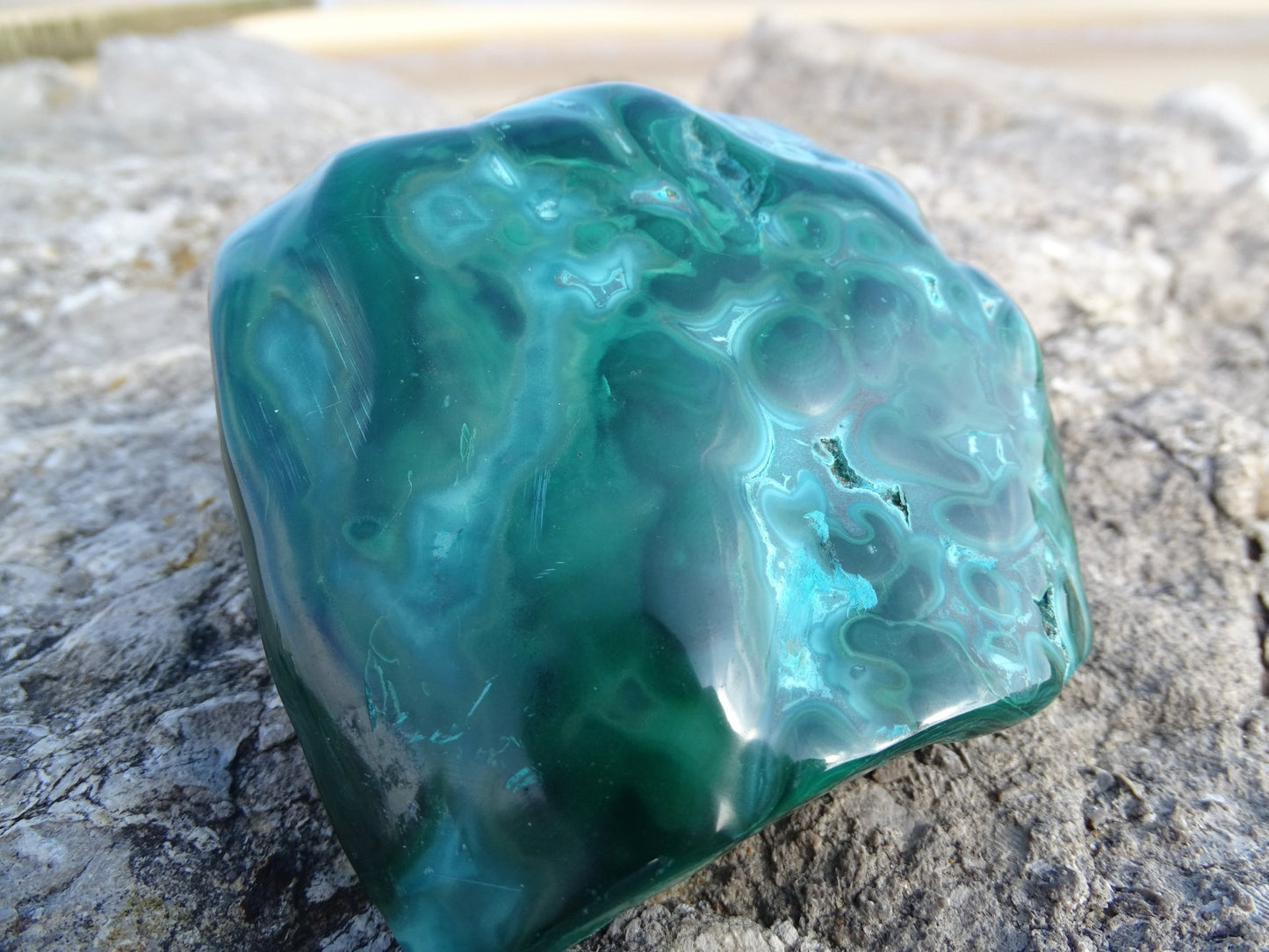 Malachite Chrysocolle Forme Libre - Pierres - Colibri Minéraux et Bien-être