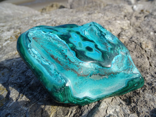 Malachite Chrysocolle Forme Libre - Pierres - Colibri Minéraux et Bien-être