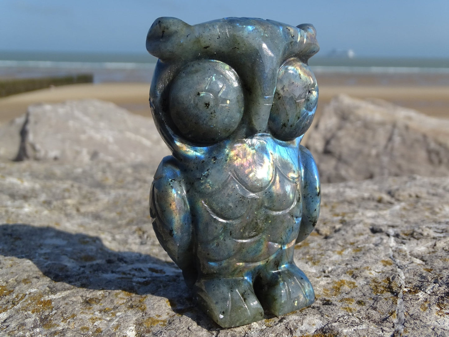Labradorite Hibou - Pierres - Colibri Minéraux et Bien-être
