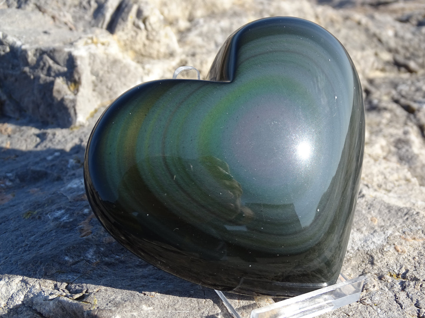 Rainbow Obsidian Heavenly Eye Heart