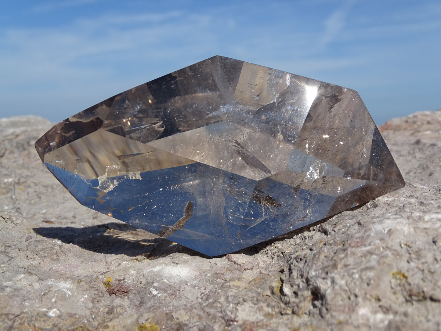 Faceted Rutilated Smoky Quartz