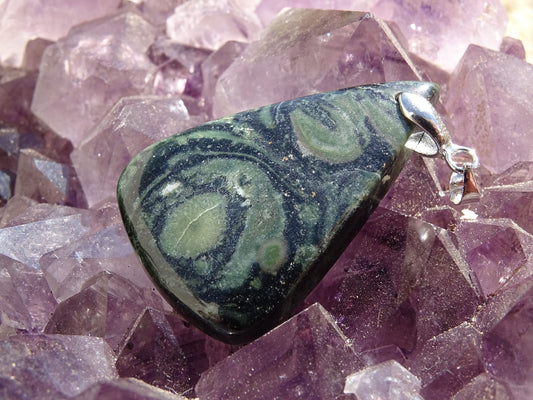Pendentif Jaspe Kambaba - Pendentifs - Colibri Minéraux et Bien-être
