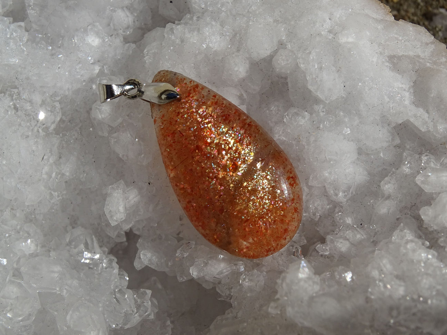 Pendentif Pierre de Soleil - Pendentifs - Colibri Minéraux et Bien-être