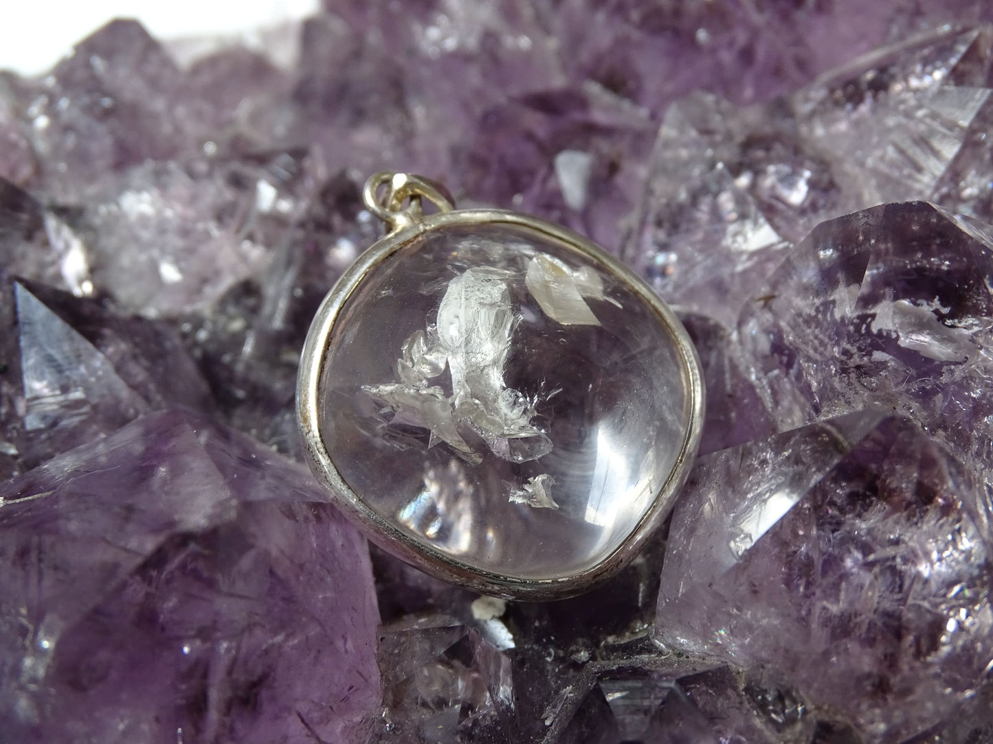 Pendentif Quartz In argent 925 - Pendentifs - Colibri Minéraux et Bien-être