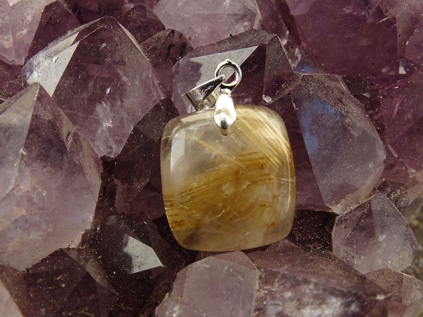 Pendentif Quartz Rutile - Pendentifs - Colibri Minéraux et Bien-être