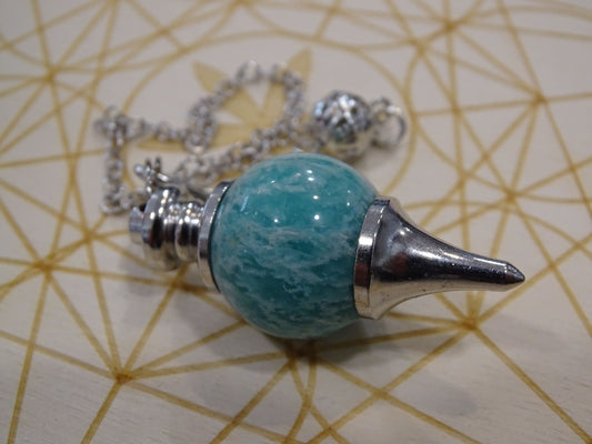 Pendule Amazonite Séphoroton - Pierres - Colibri Minéraux et Bien-être