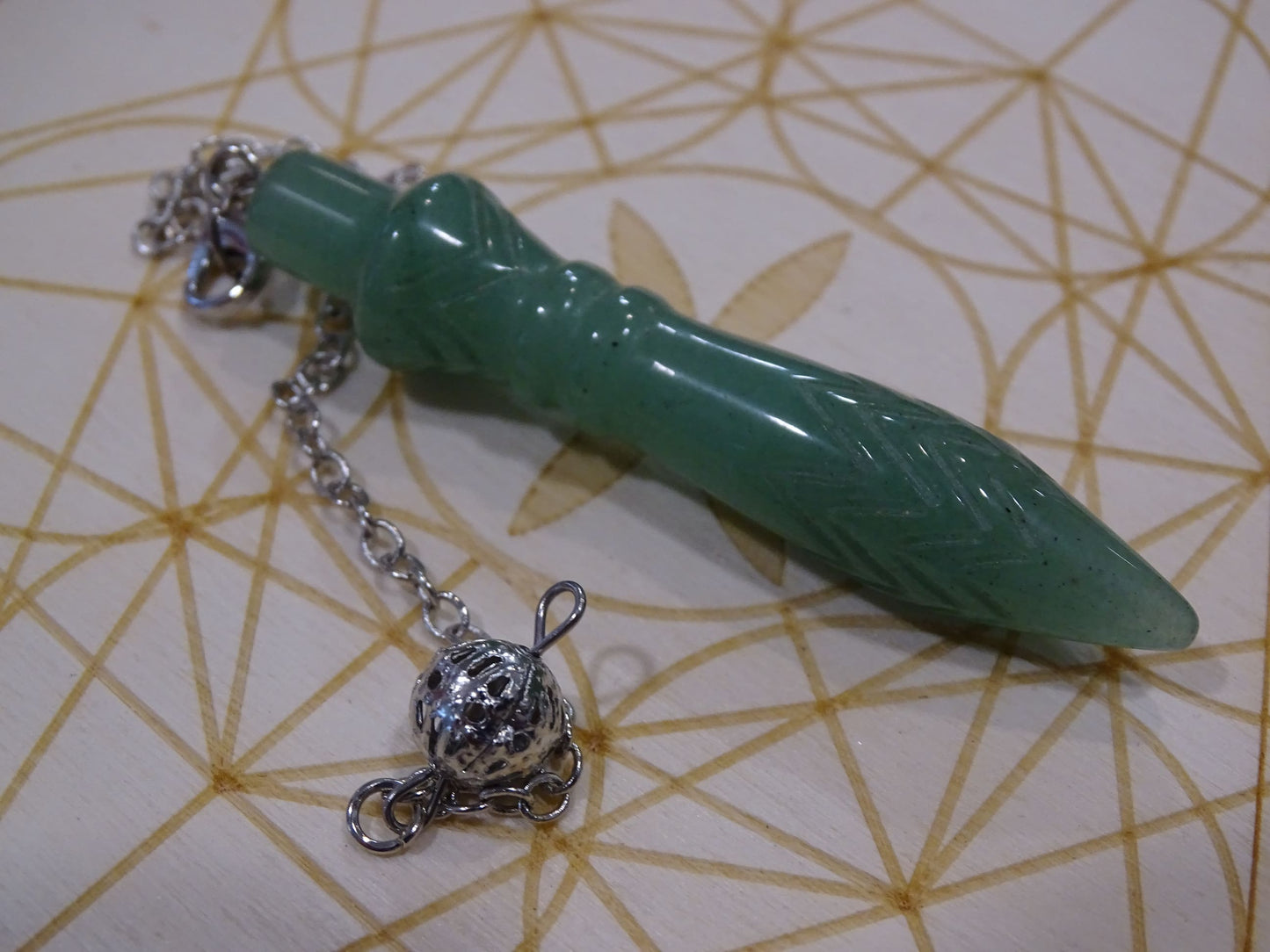 Pendule Aventurine Verte Thot - Pierres - Colibri Minéraux et Bien-être