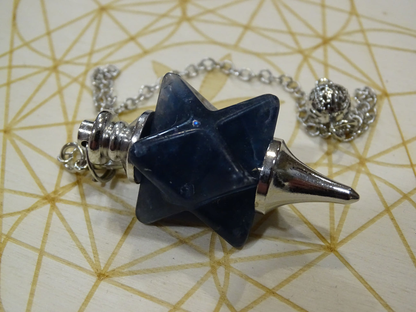 Pendule Fluorite Merkabah - Pierres - Colibri Minéraux et Bien-être
