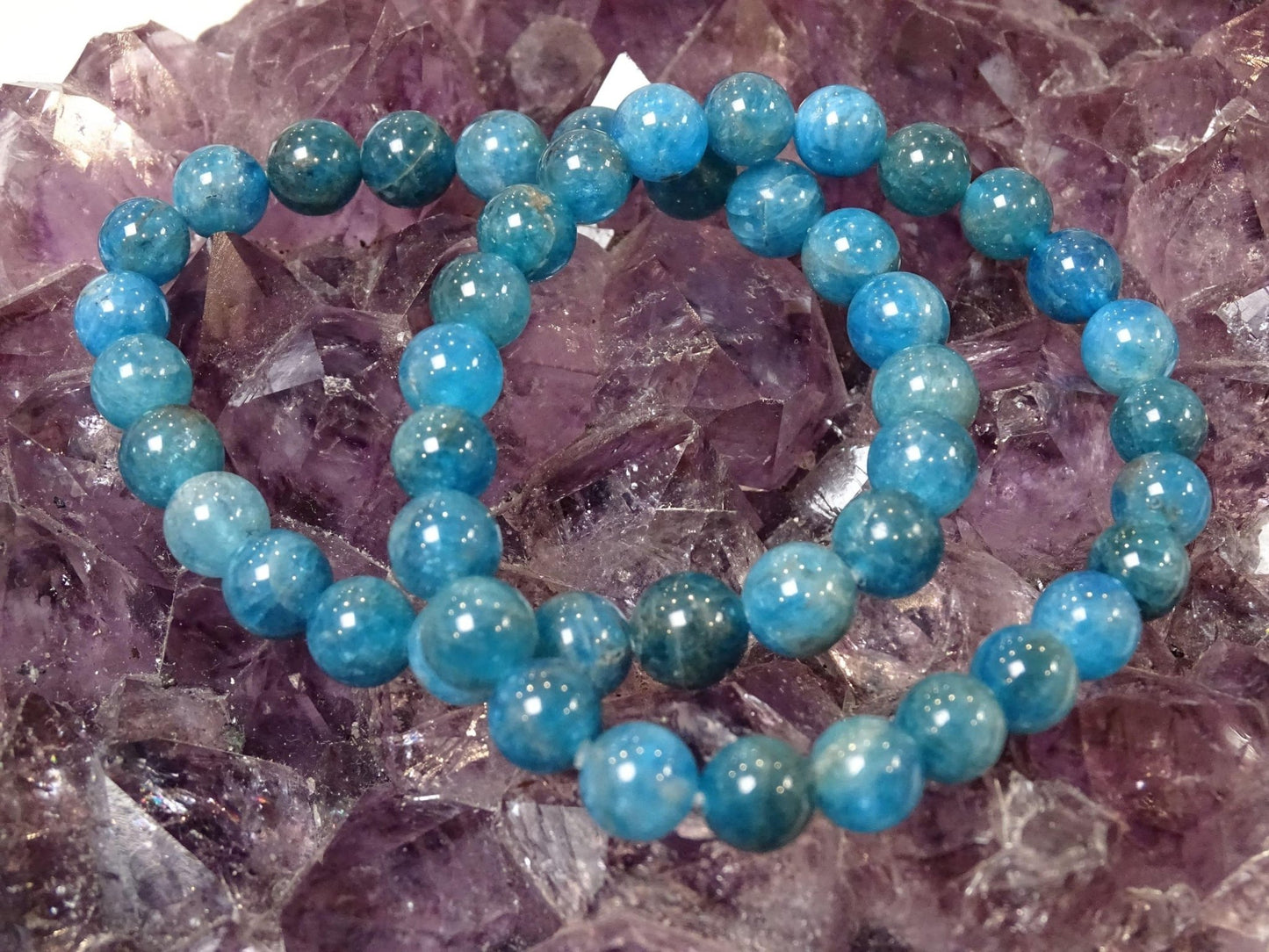 Bracelet Apatite Bleue - Bracelets - Colibri Minéraux et Bien-être
