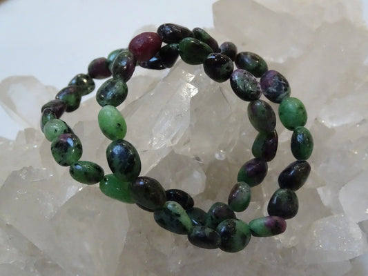 Bracelet Rubis Zoïsite - Bracelets - Colibri Minéraux et Bien-être