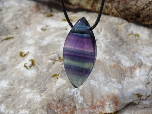 Pendentif Fluorite - Pendentifs - Colibri Minéraux et Bien-être