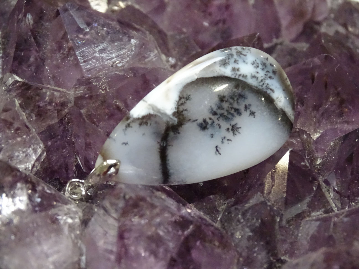 Pendentif Agate Dendritique - Pendentifs - Colibri Minéraux et Bien-être