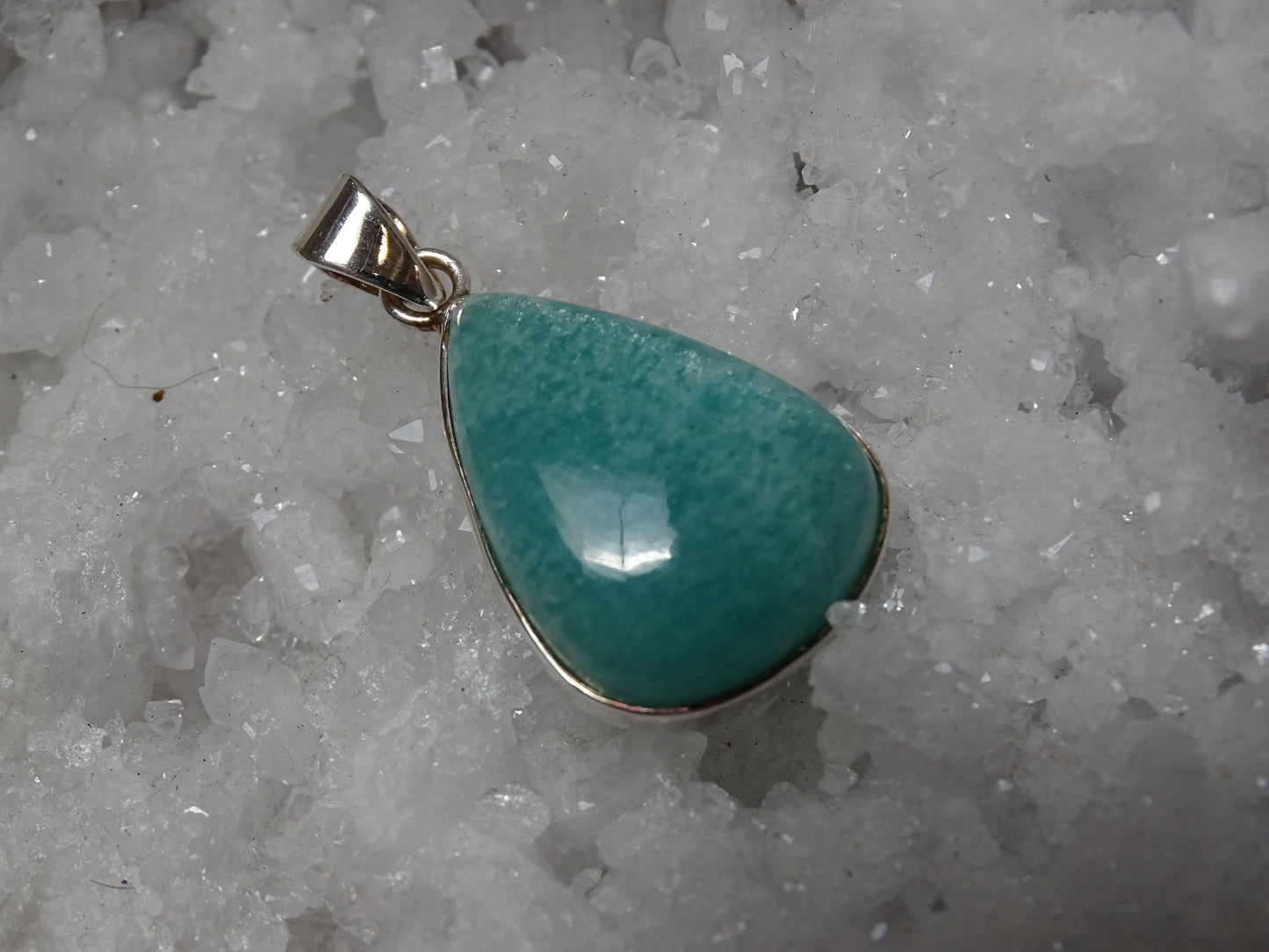 Pendentif Amazonite Argent 925 - Pendentifs - Colibri Minéraux et Bien-être