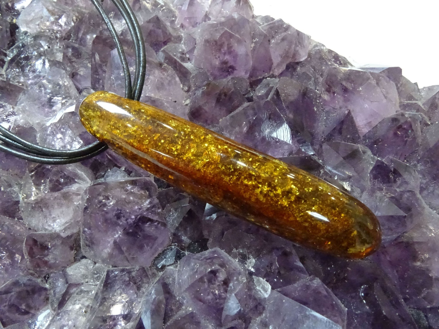 Pendentif Ambre - Pendentifs - Colibri Minéraux et Bien-être