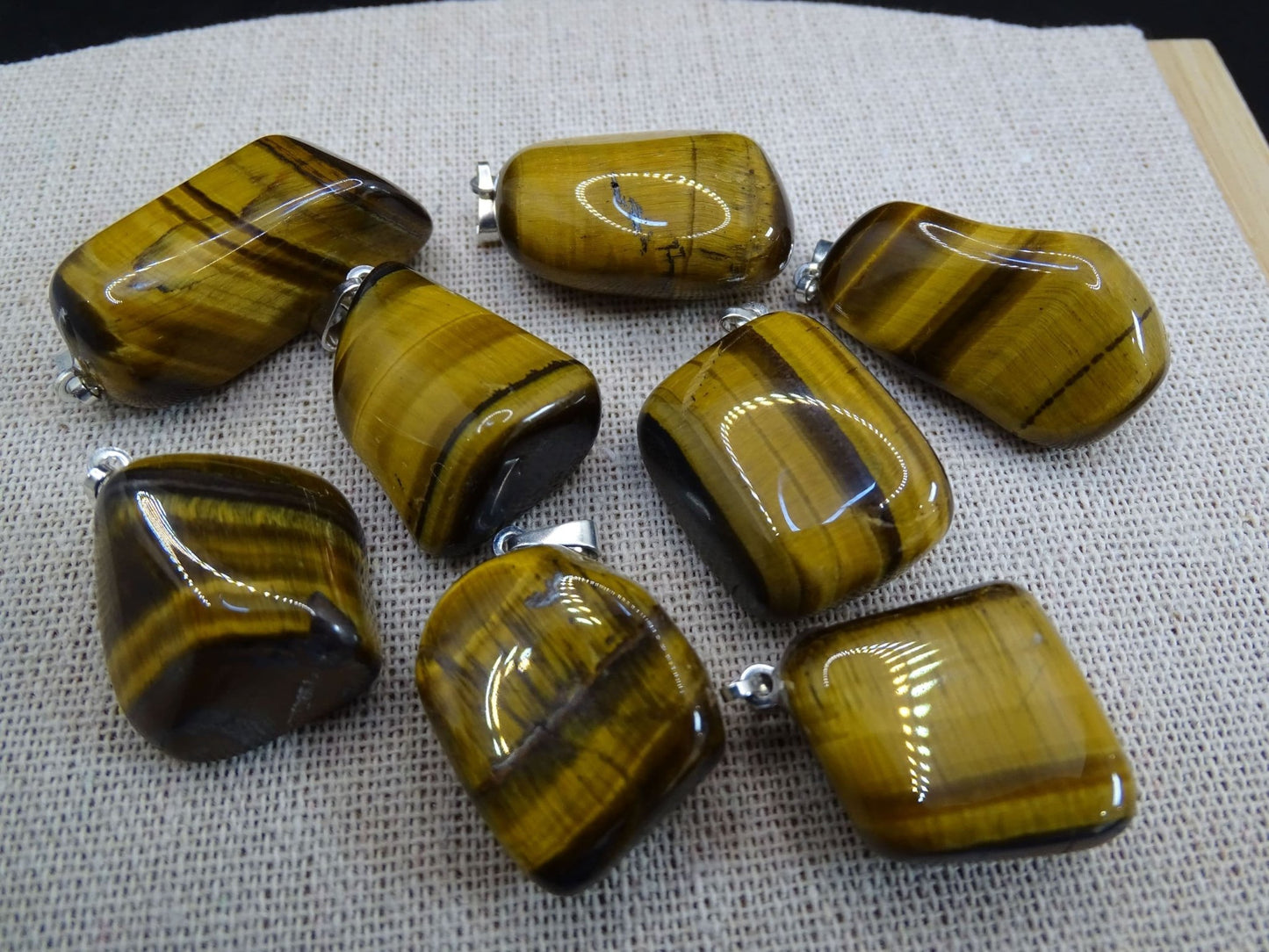 Pendentif Oeil de Tigre - Pendentifs - Colibri Minéraux et Bien-être