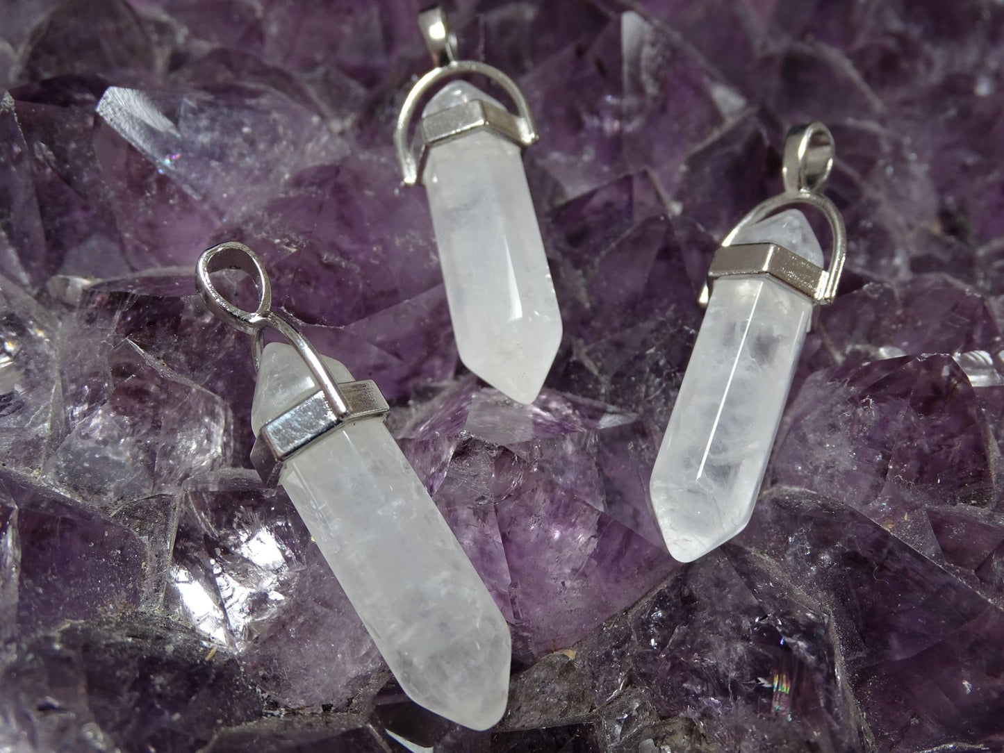 Pendentif Quartz Cristal de Roche - Pendentifs - Colibri Minéraux et Bien-être