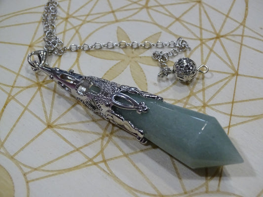 Pendule Aventurine Verte - Pierres - Colibri Minéraux et Bien-être