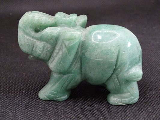 Animaux Aventurine Verte Eléphant - Pierres - Colibri Minéraux et Bien-être