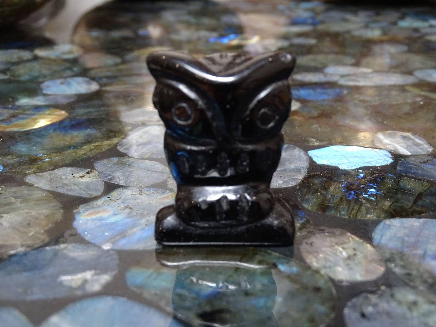 Animaux Obsidienne Noire Hibou - Pierres - Colibri Minéraux et Bien-être