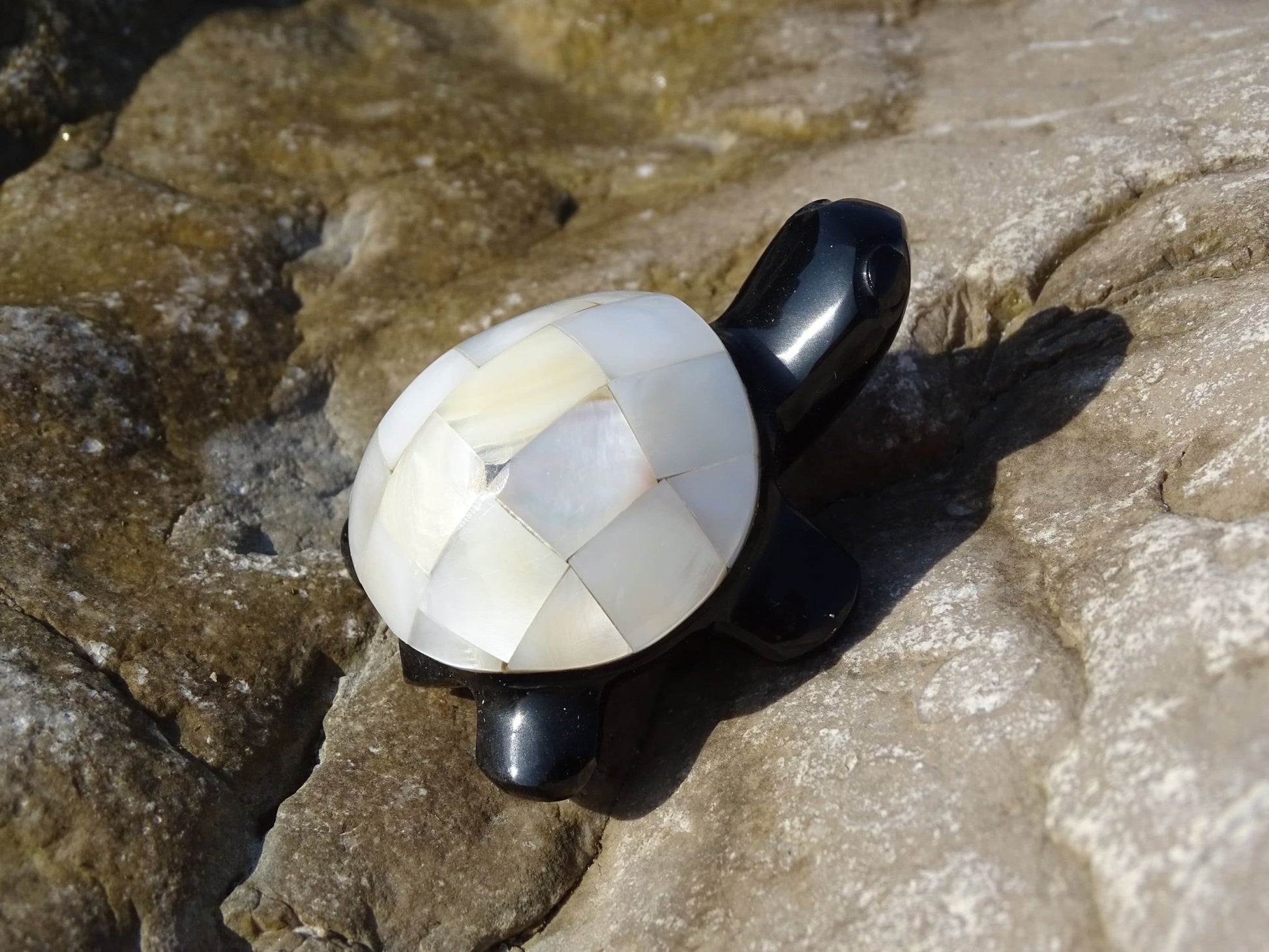 Animaux Obsidienne Noire Tortue Nacre - Pierres - Colibri Minéraux et Bien-être