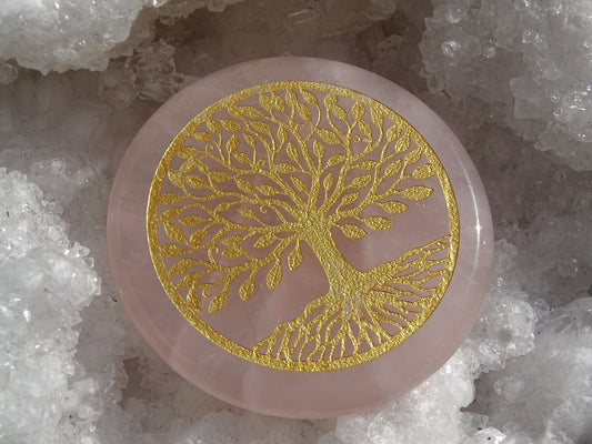 Quartz Rose Arbre de Vie - Pierres - Colibri Minéraux et Bien-être