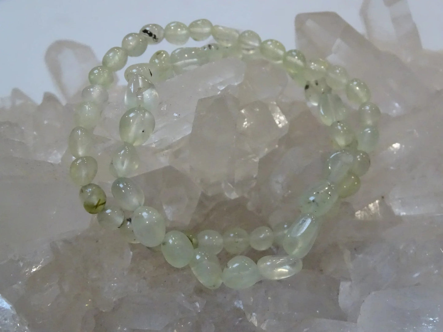 Bracelet Prehnite - Bracelets - Colibri Minéraux et Bien-être
