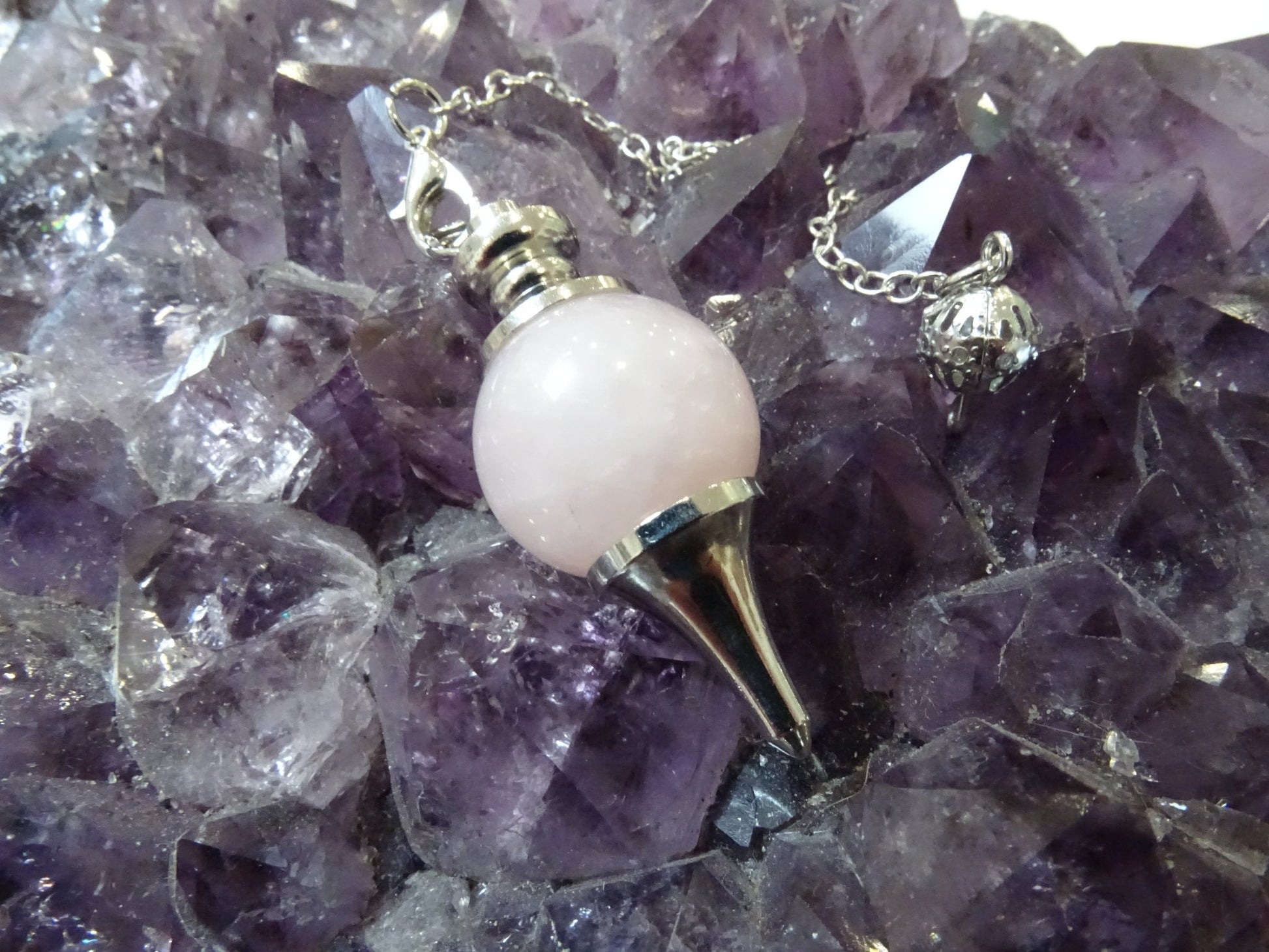 Pendule Quartz Rose Séphoroton - Cristaux - Colibri Minéraux et Bien-être