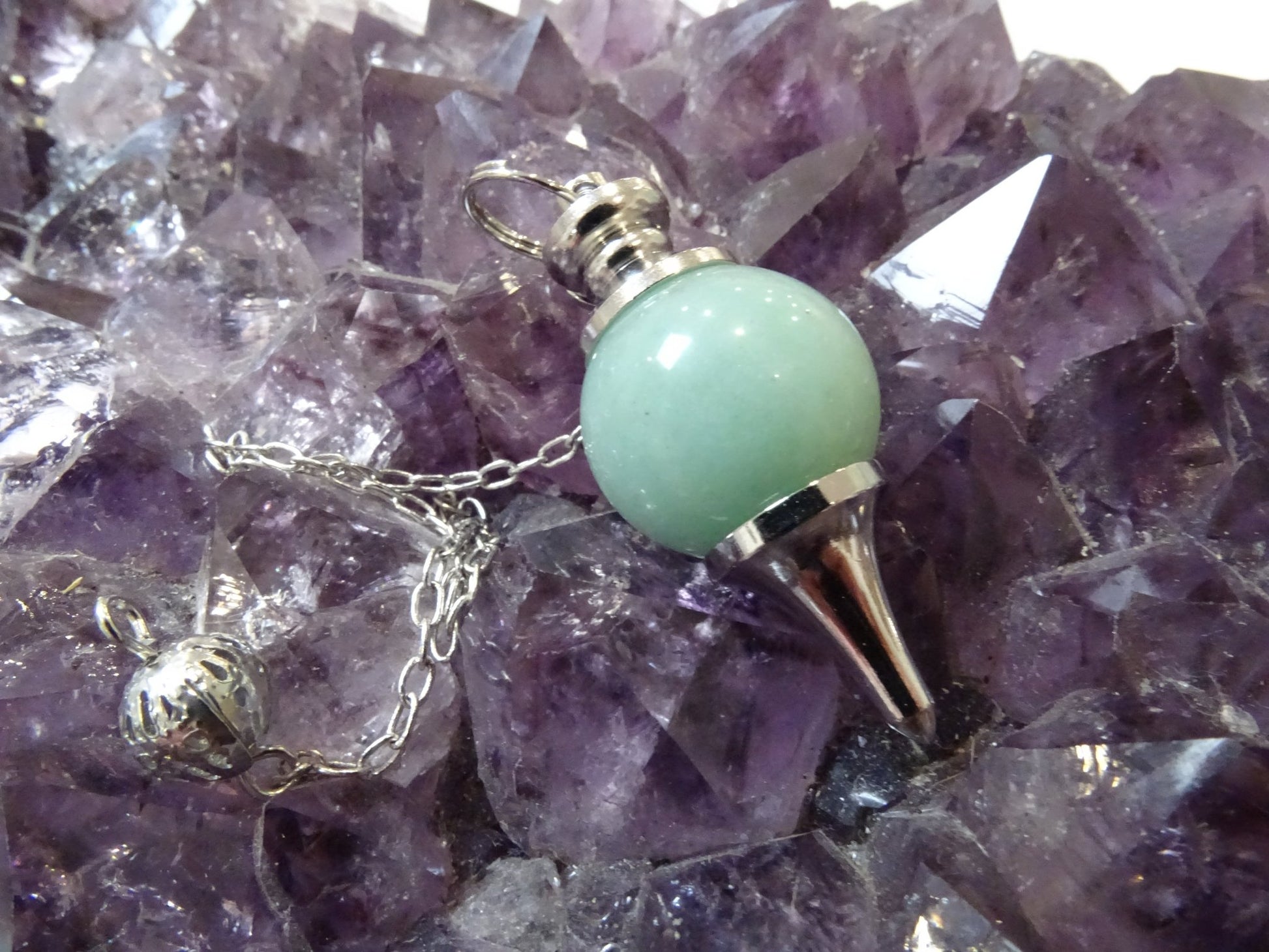 Pendule Aventurine Verte Séphoroton - Pierres - Colibri Minéraux et Bien-être