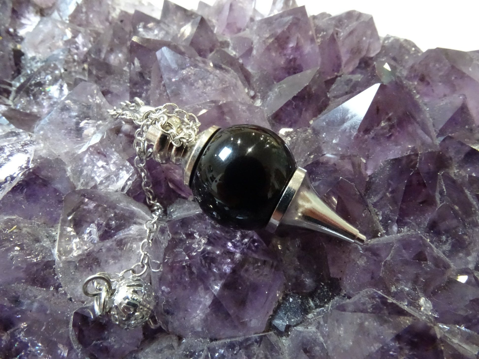 Pendule Obsidienne Noire Séphoroton - Pierres - Colibri Minéraux et Bien-être