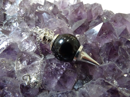 Pendule Obsidienne Noire Séphoroton - Pierres - Colibri Minéraux et Bien-être
