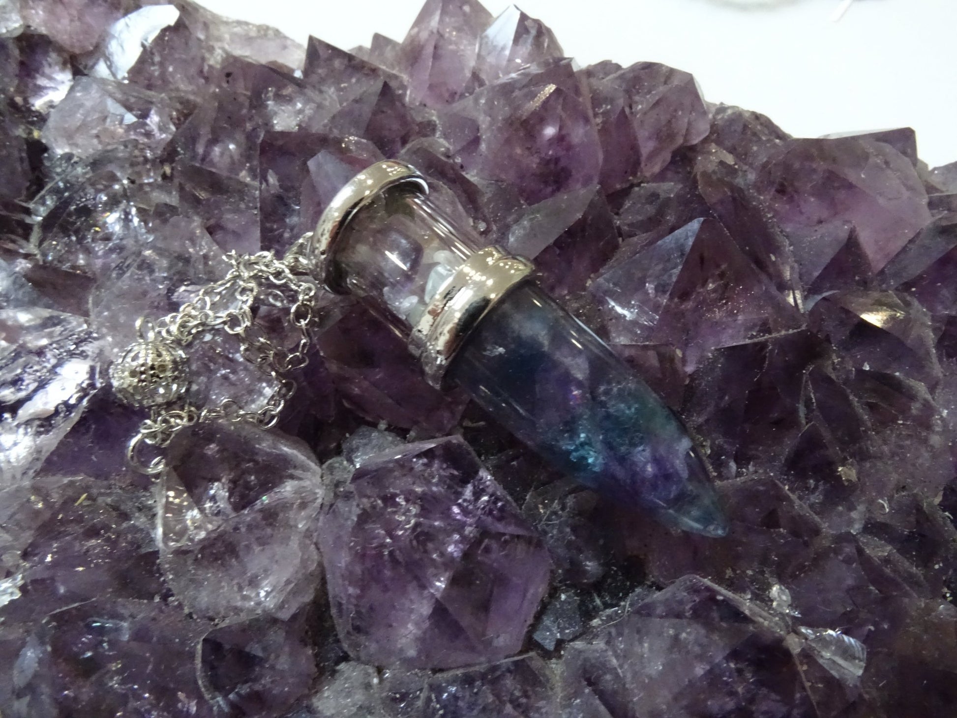 Pendule Fluorite - Pierres - Colibri Minéraux et Bien-être