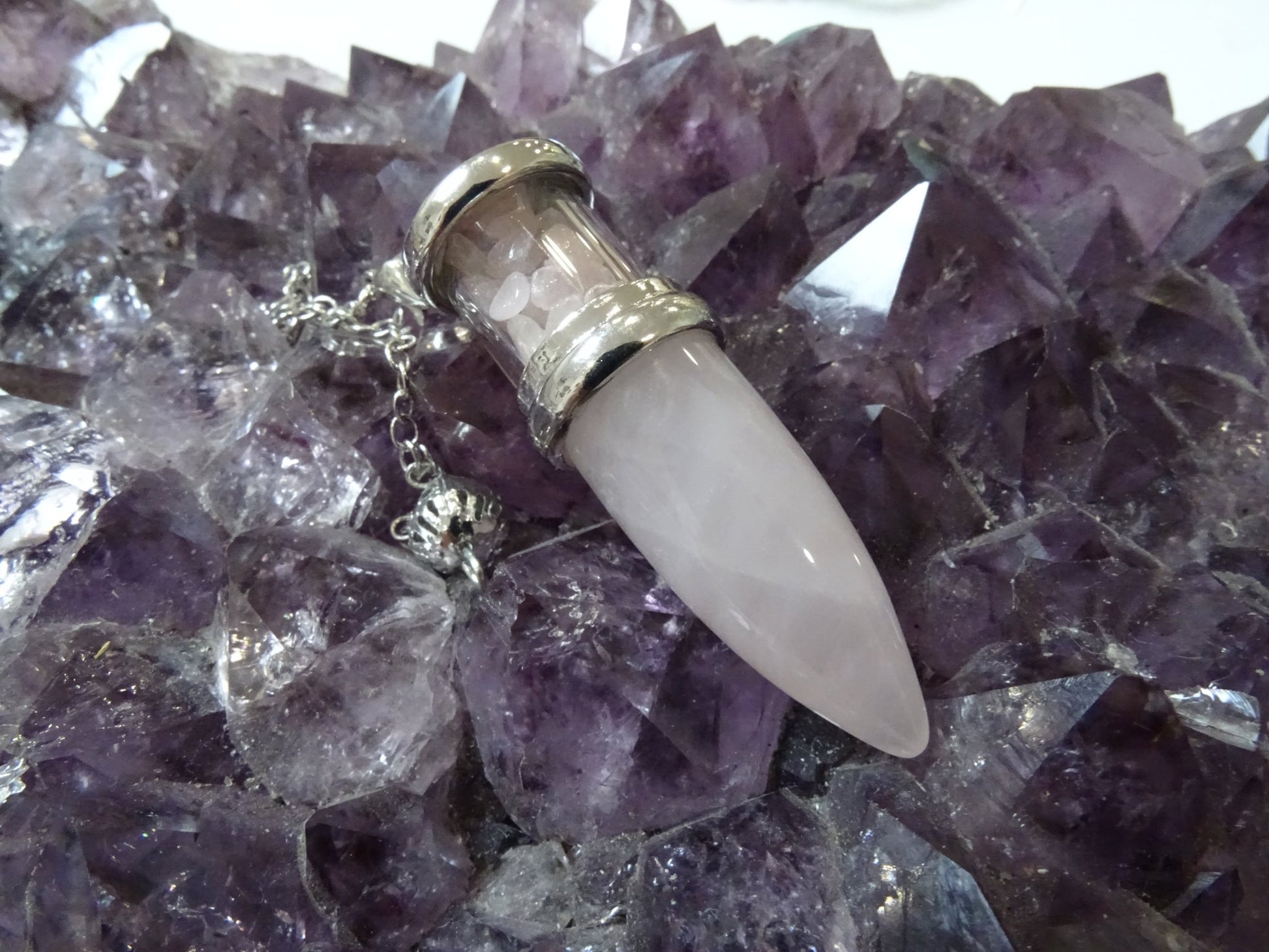 Pendule Quartz Rose - Cristaux - Colibri Minéraux et Bien-être