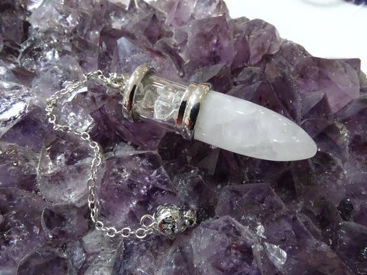 Pendule Quartz Cristal de Roche - Cristaux - Colibri Minéraux et Bien-être
